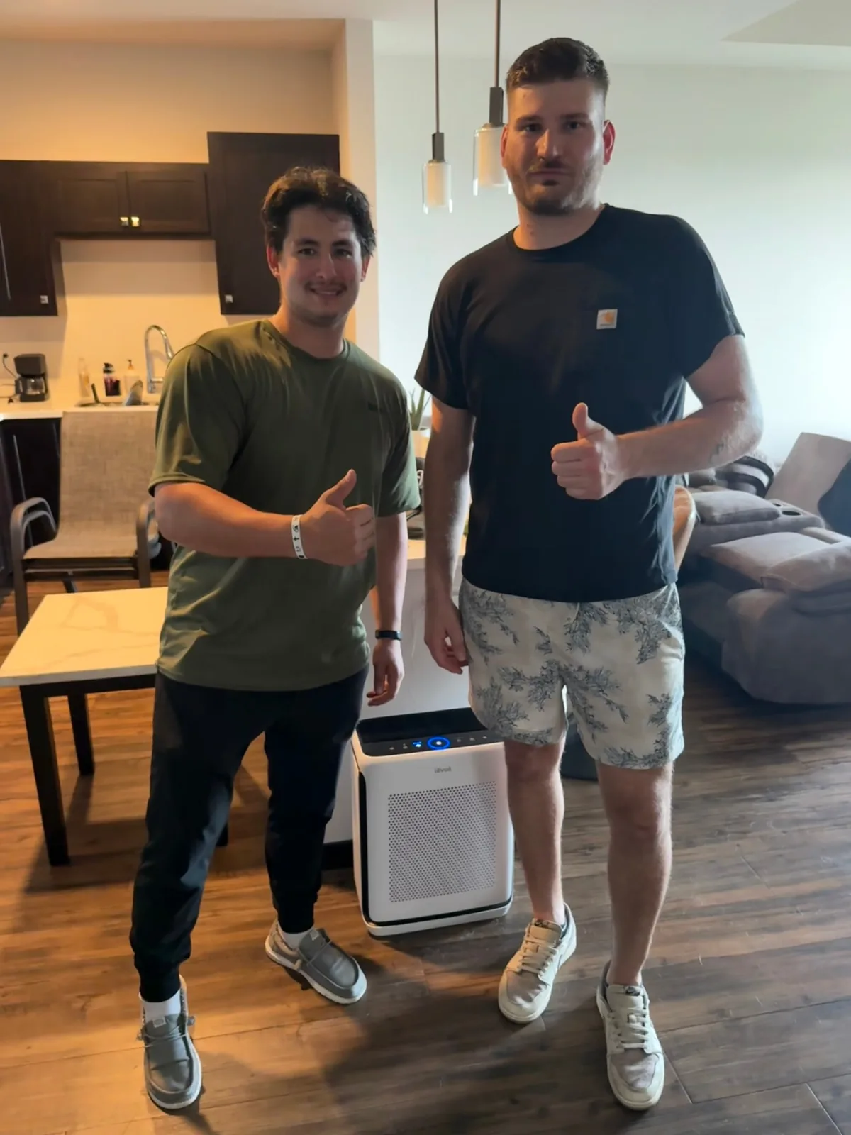August Move of the Month winner RJ with Box Life Moving crew