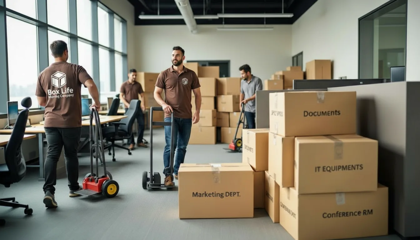 Professional commercial moving services in Greater Madison, Wisconsin - experienced movers handling commercial moving