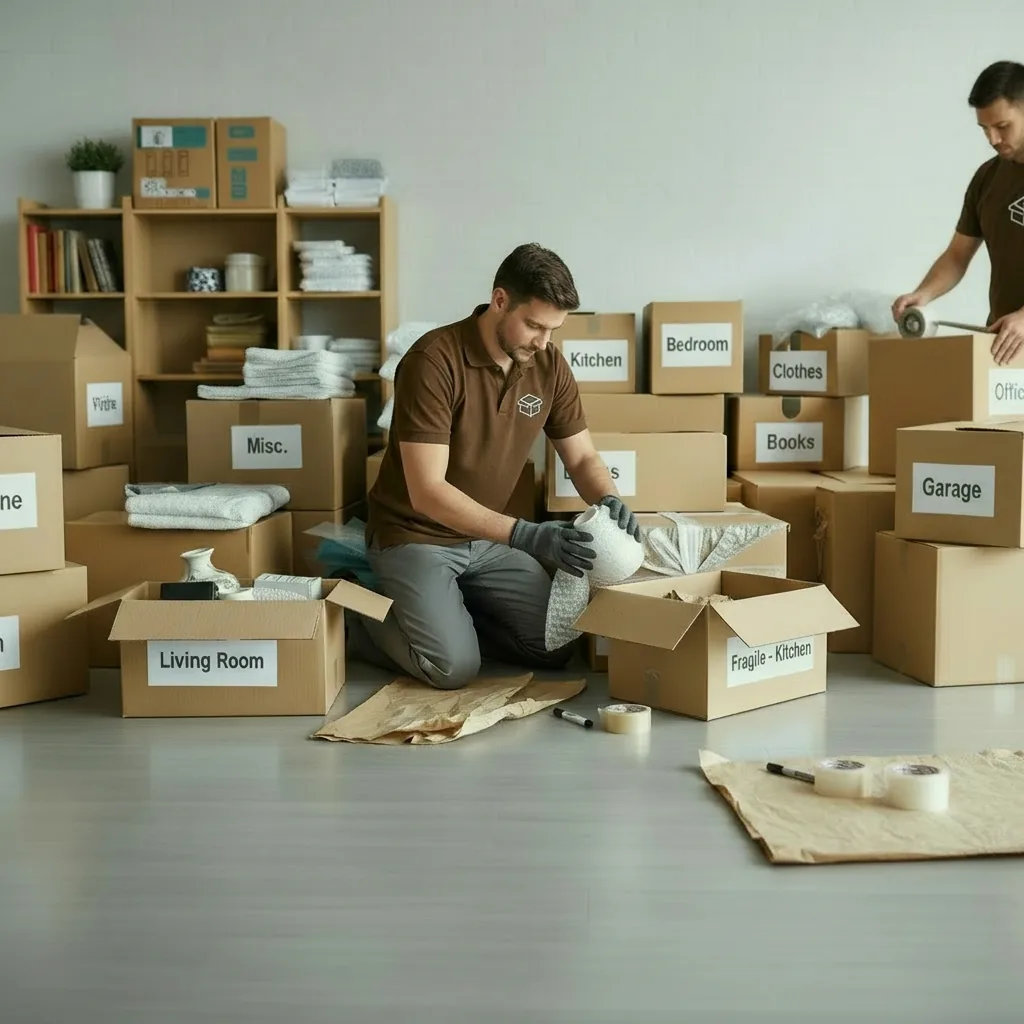 Professional packing services services in Greater Madison, Wisconsin - experienced movers handling packing services